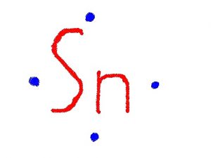 tin dot lewis structure symbol chemistrylearner