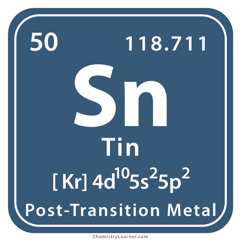 Sn Element (Tin) - Latin Name, Atomic Data, Uses & Health Hazards