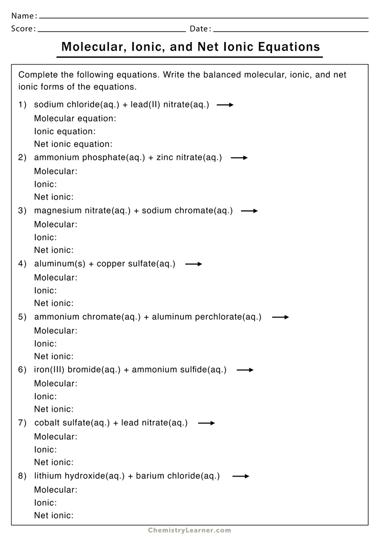 net-ionic-equation-worksheets-free-printable