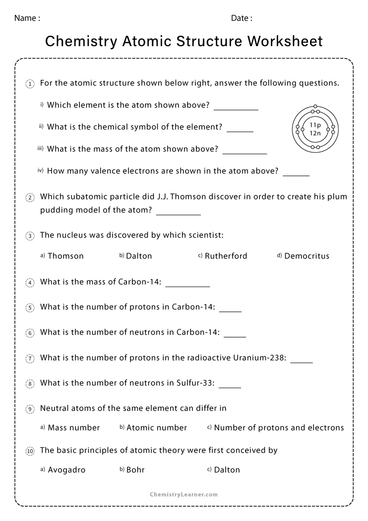 free-printable-atomic-structure-worksheets